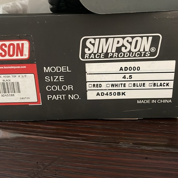 Simpson race shoes - Picture 3 of 3